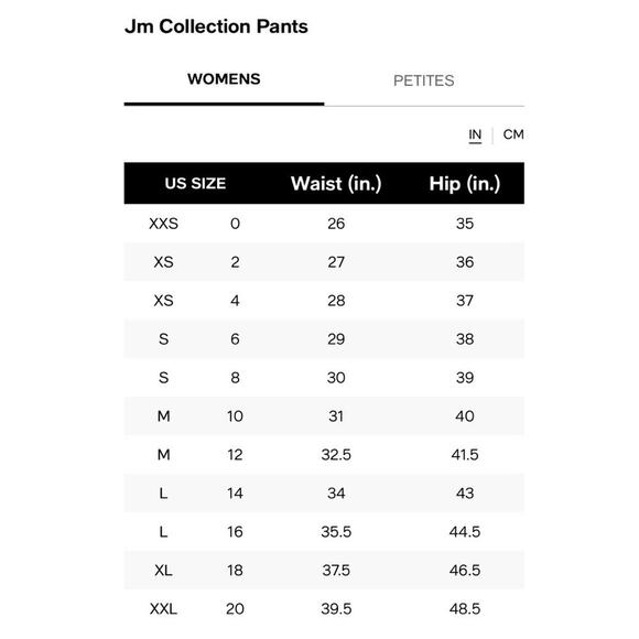 JM Collection Intrepid Blue Size S Comfort Pull-on Tummy Control Slim LegPants. - Picture 7 of 7